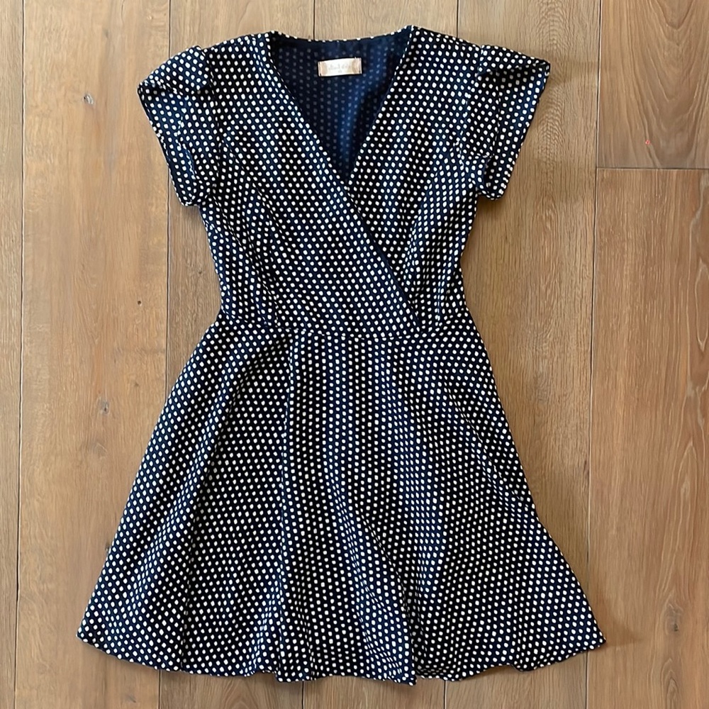 Altar'd State Navy and White Dress- size XS